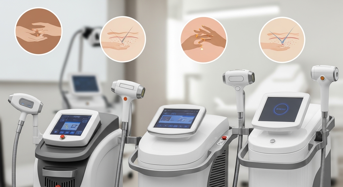 بهترین دستگاه لیزر موهای زائد کدام است؟ راهنمای انتخاب مرکز لیزر مناسب با نوع پوست شما