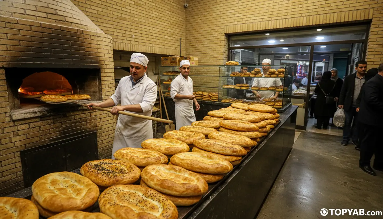 بهترین نانوایی سنگک در اندیشه