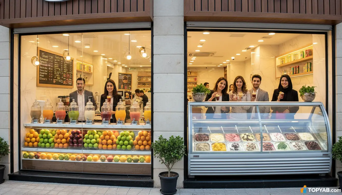 بهترین آبمیوه و بستنی در کرج