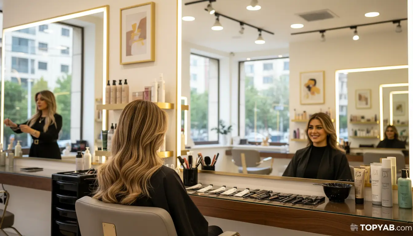 بهترین رنگ و لایت مو در شمال تهران