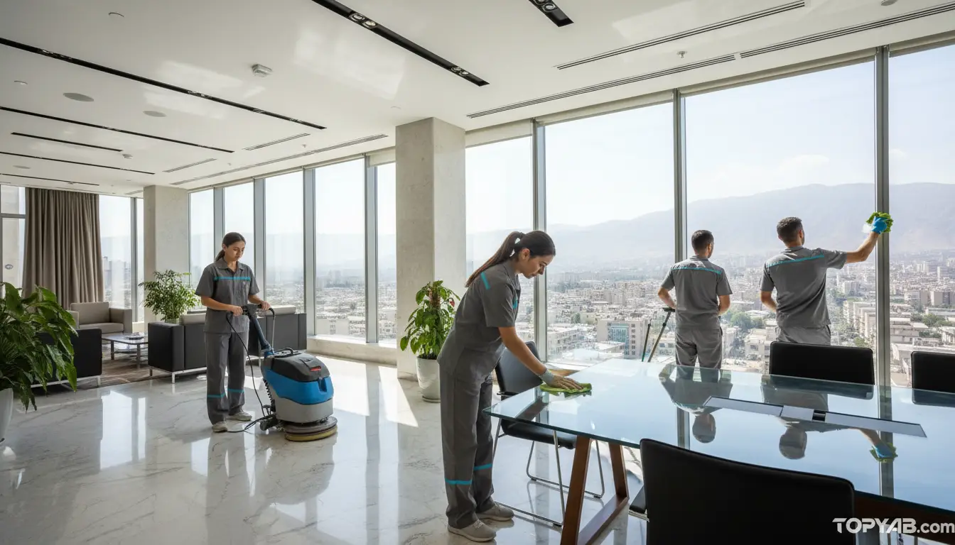 بهترین شرکت نظافتی اداری در شمال تهران