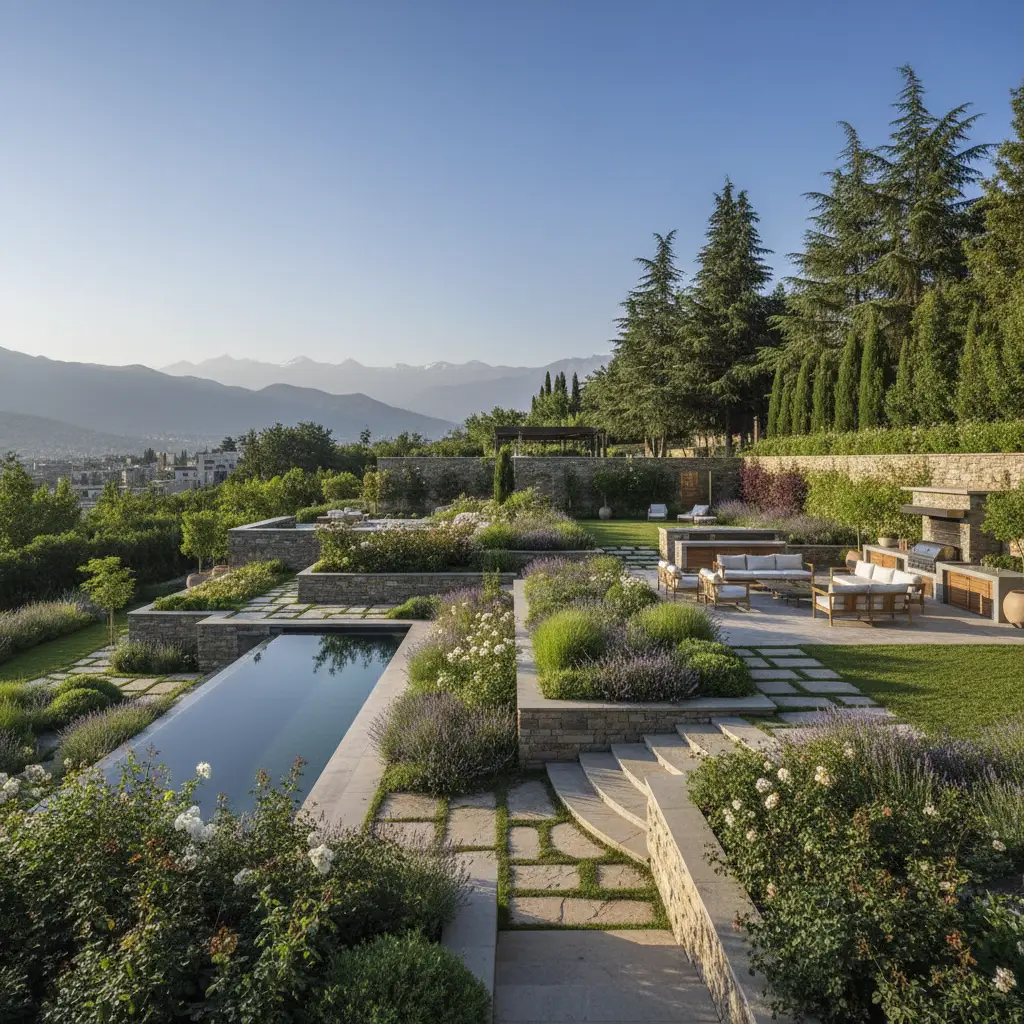 بهترین محوطه سازی و فضای سبز در شمال تهران