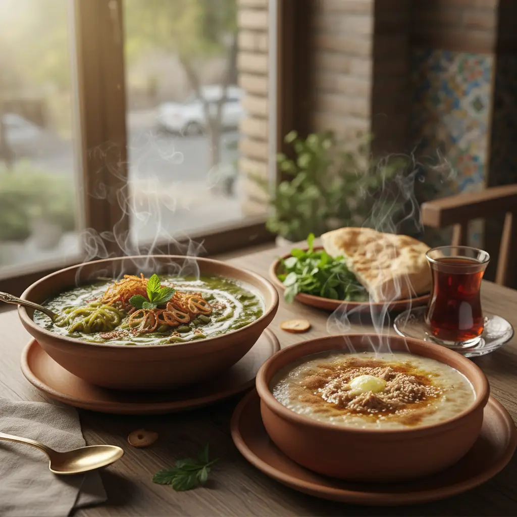 بهترین آش و حلیم در شمال تهران