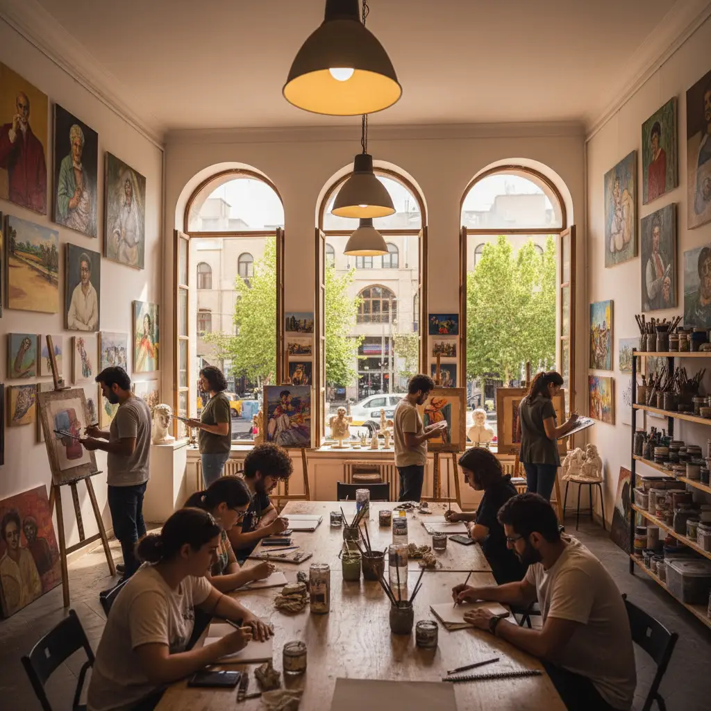 بهترین آموزشگاه نقاشی در غرب تهران