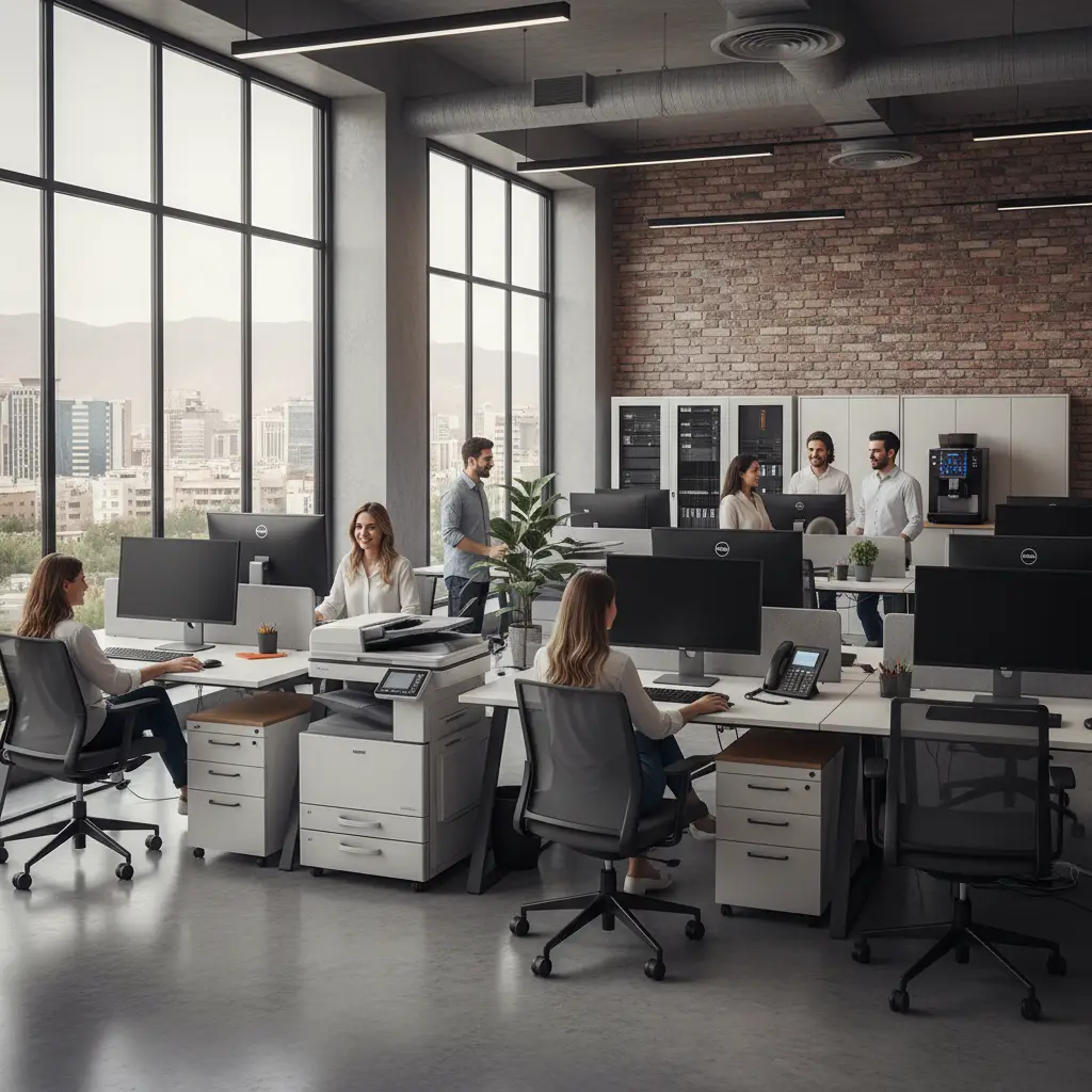 بهترین خدمات اجاره تجهیزات اداری در غرب تهران