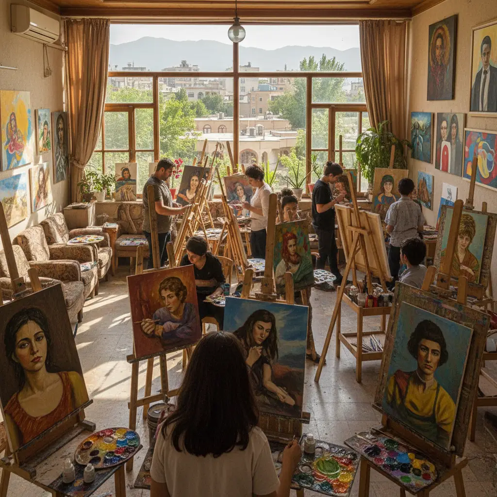 بهترین کلاس‌های نقاشی در جنوب تهران