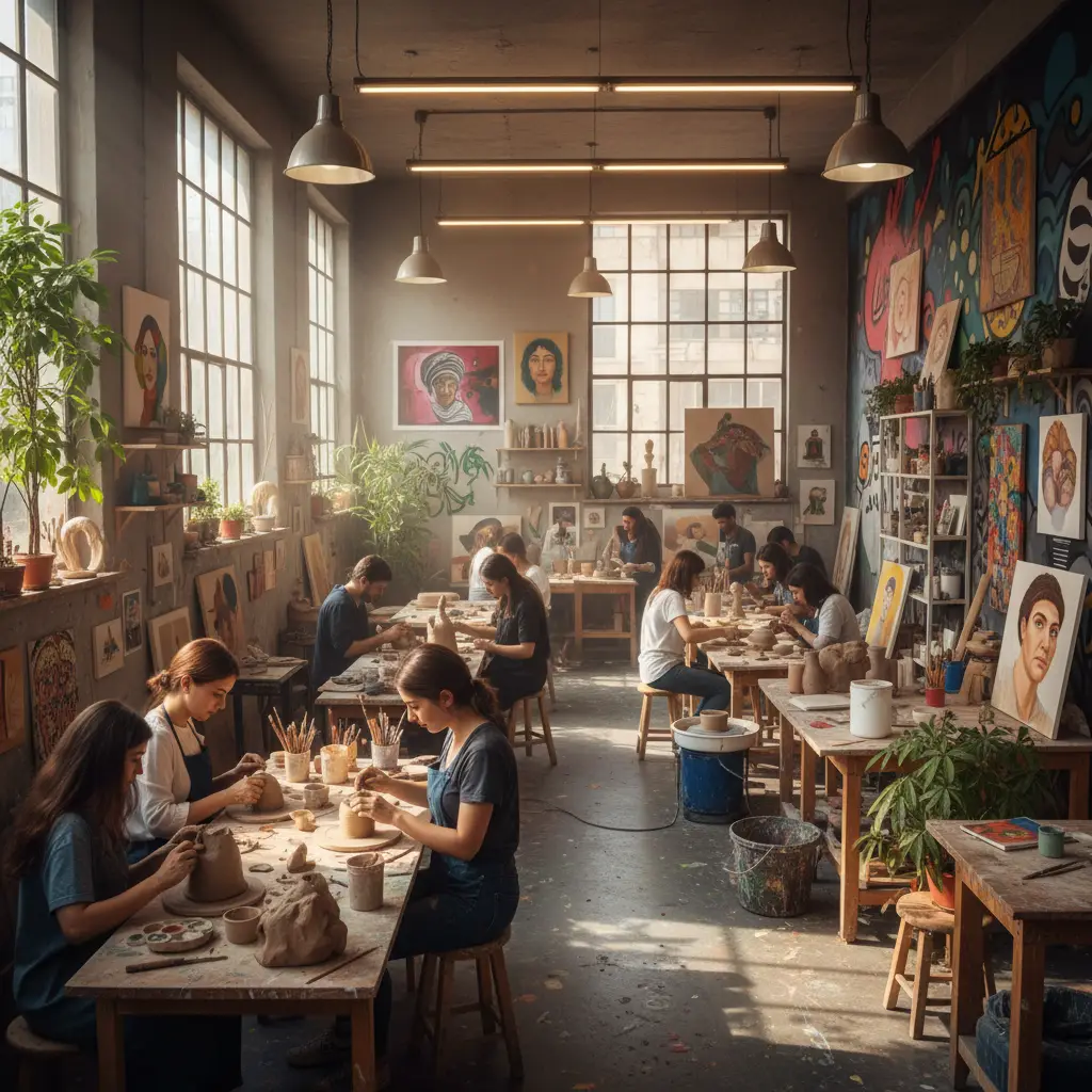 بهترین کارگاه‌های هنری در جنوب تهران