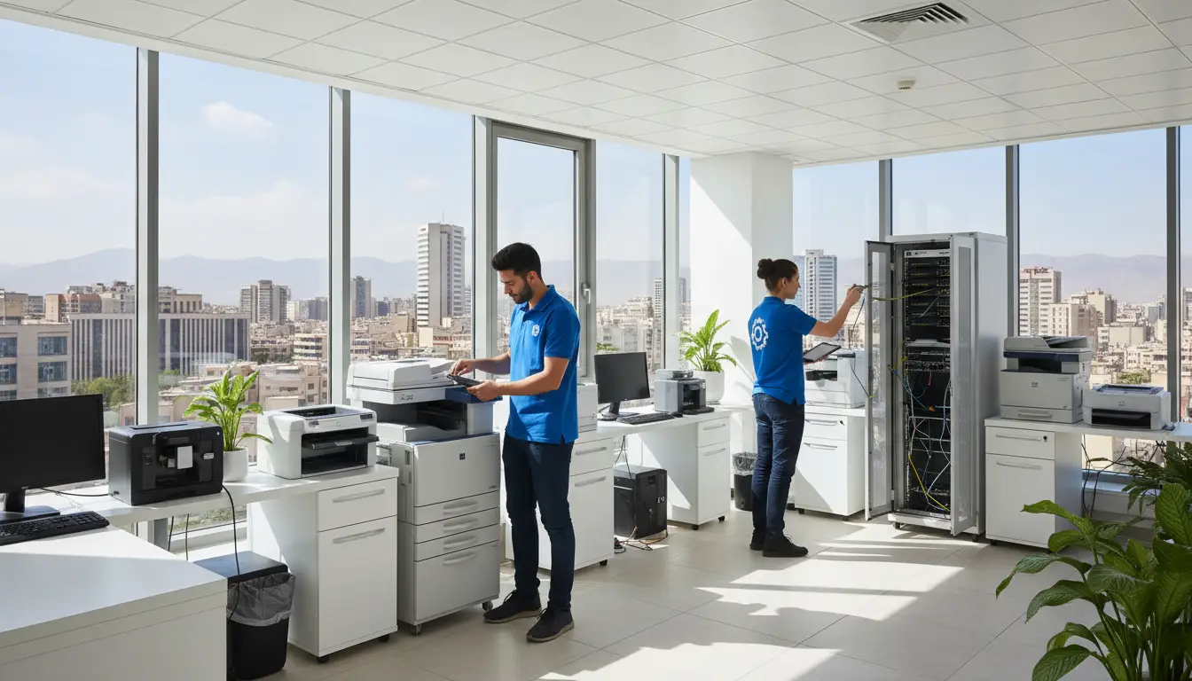 بهترین خدمات سرویس و نگهداری تجهیزات اداری در شرق تهران