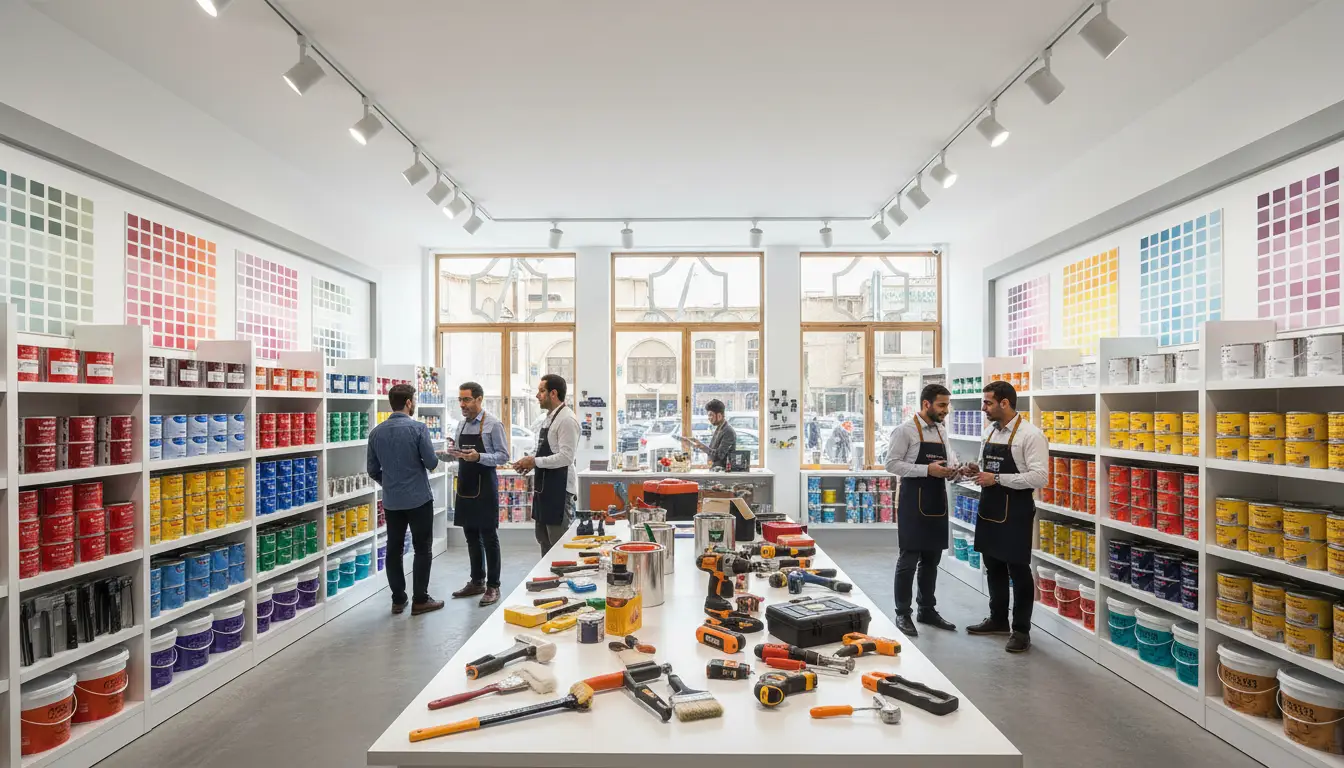 بهترین گالری رنگ و ابزار در شرق تهران