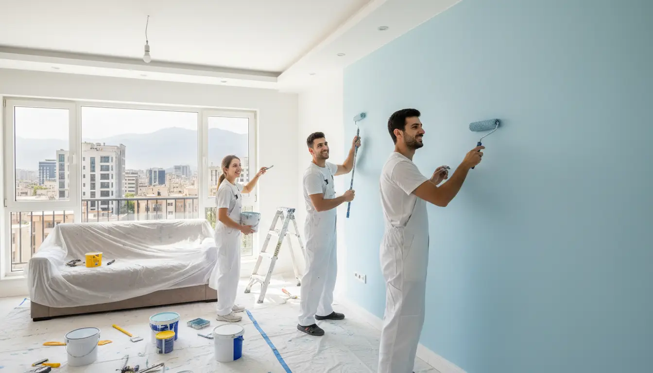 بهترین نقاش ساختمان در شرق تهران