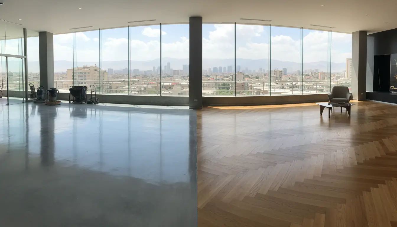 بهترین خدمات کفسازی صنعتی و پارکت در تهران