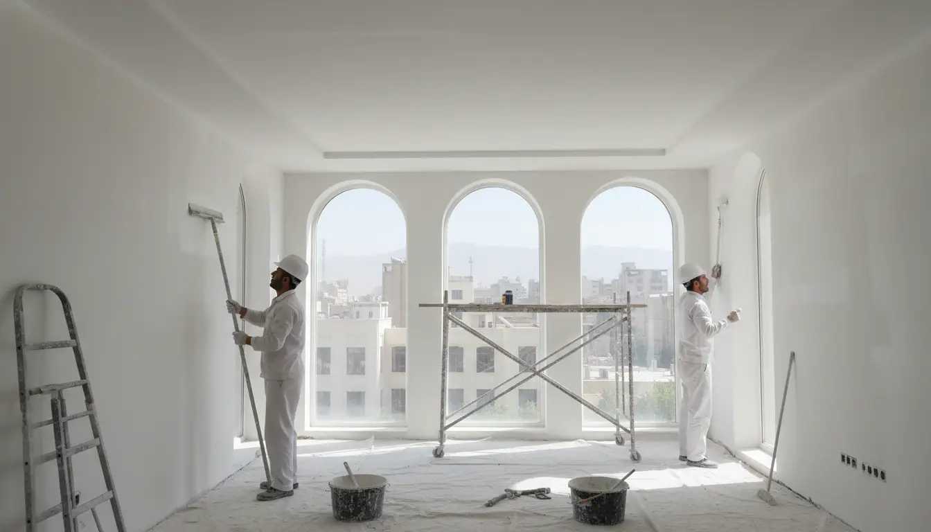 بهترین خدمات گچ‌کاری و سفیدکاری در تهران