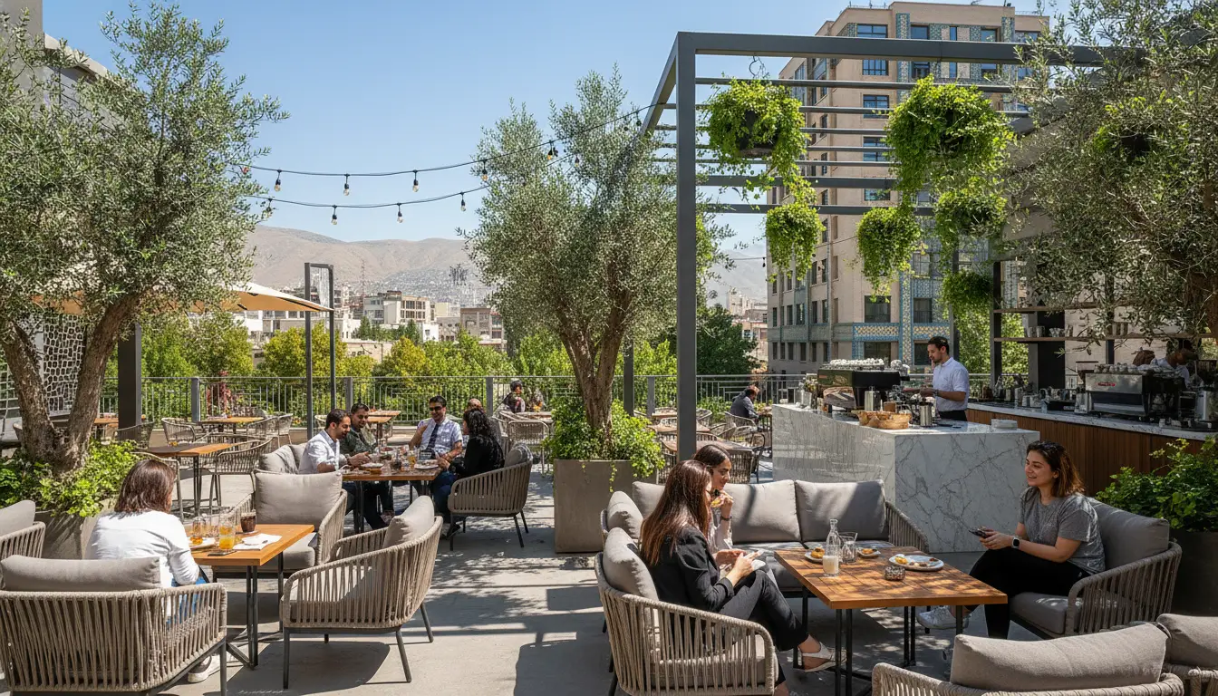 بهترین کافی شاپ با فضای باز در تهران