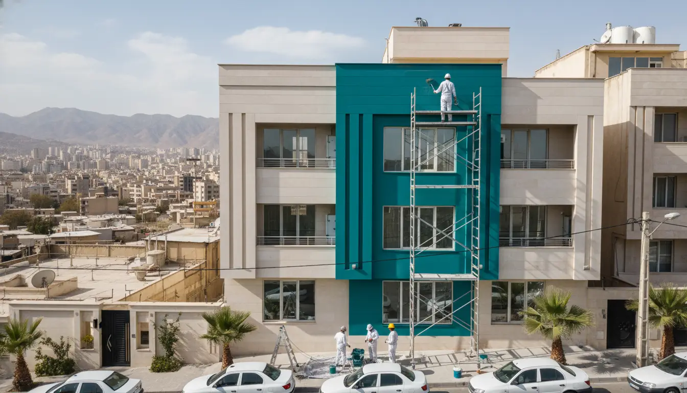 بهترین خدمات رنگ‌آمیزی ساختمان در تهران
