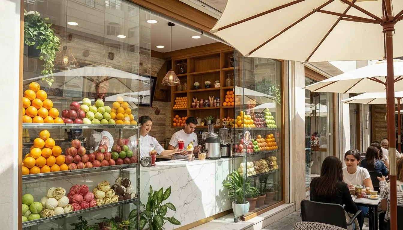 بهترین آبمیوه و بستنی فروشی در تهران