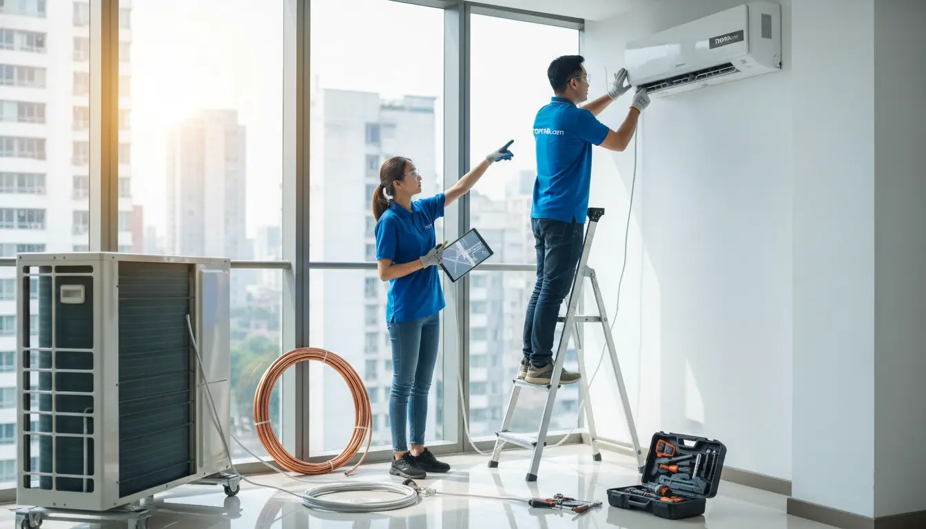 بهترین نصاب کولر گازی در اندیشه