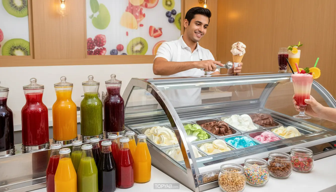 بهترین آبمیوه و بستنی در شمال تهران