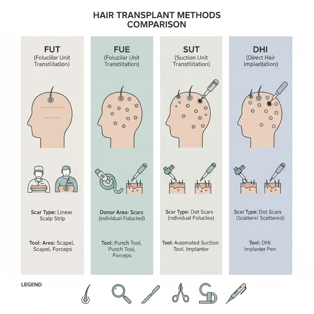 انتخاب روش کاشت مو: راهنمای جامع، هزینه‌ها و انتظارات