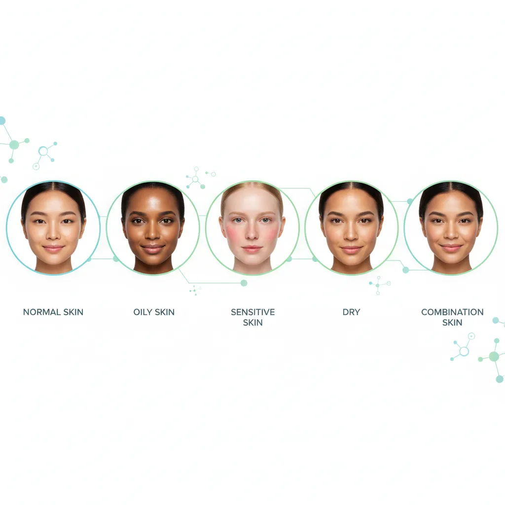 تشخیص انواع پوست (خشک، چرب، مختلط، حساس، نرمال) و اهمیت آن در انتخاب محصولات