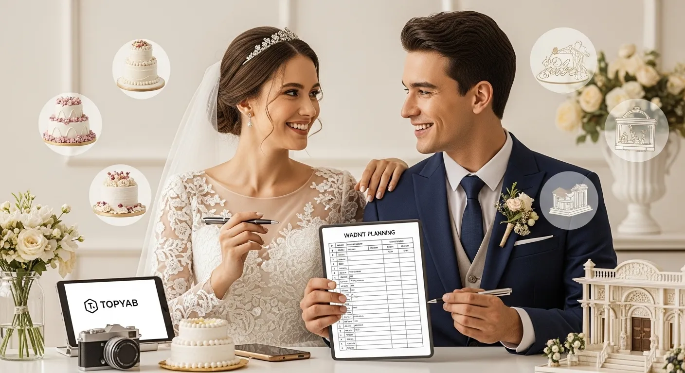 راهنمای گام‌به‌گام برنامه‌ریزی عروسی؛ چک‌لیست کامل کارها از ۶ ماه قبل تا روز مراسم