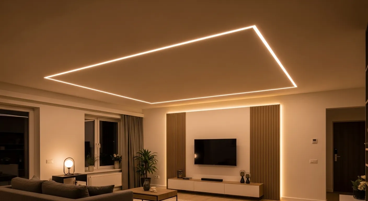 طراحی سقف کاذب و کناف؛ جدیدترین ایده‌های نورپردازی مدرن برای پذیرایی و اتاق خواب