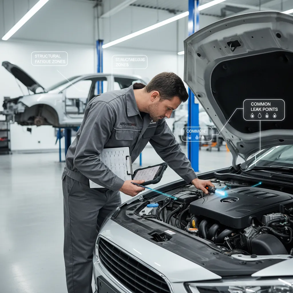 کارشناسی فنی خودروی کارکرده: راهنمای جامع تشخیص عیوب، ارزش‌گذاری و نکات کلیدی بازدید