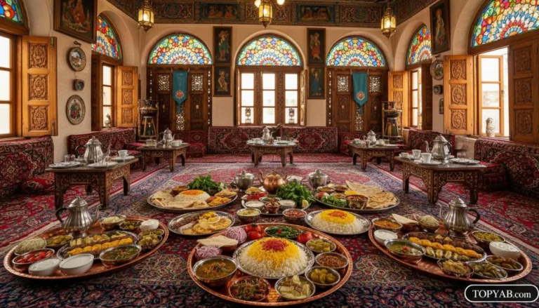 بهترین سفره خانه سنتی در گیشا