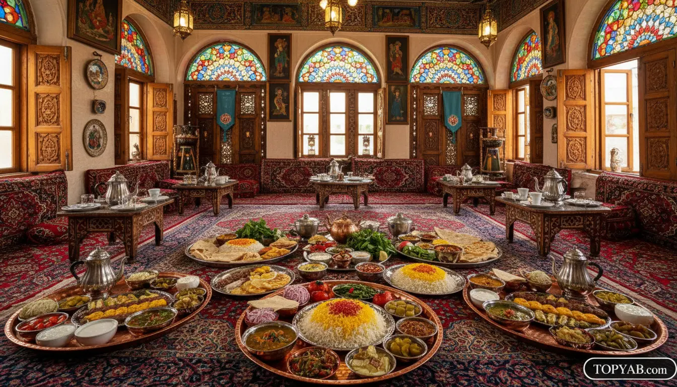 بهترین سفره خانه سنتی در گیشا